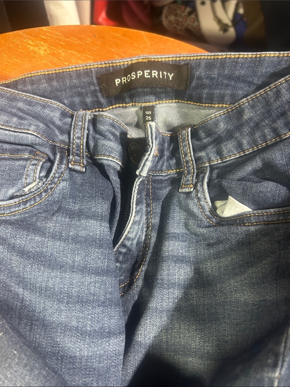 Prosperity Mid-Rise Cropped Jeans in Dark Blue